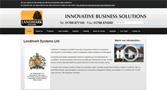 Desktop Screenshot of landmarksystems.co.uk