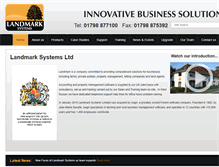 Tablet Screenshot of landmarksystems.co.uk